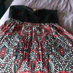 Maxi strapless dress